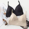 Mujeres sin respaldo Sexy sujetador elegante de encaje Bralette sin costuras triángulo Copa Invisible deshuesada Bras vestido fino suave ropa interior ► Foto 3/6