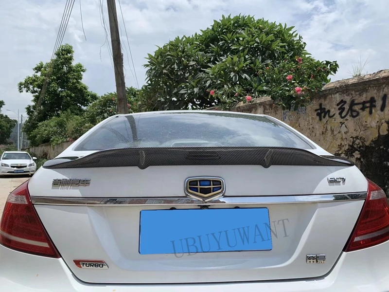 Подходит для Geely EMGRAND EC7- ABS/углеродное волокно внешний задний спойлер задний багажник загрузки крыло украшение автомобиля стиль