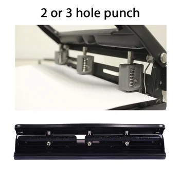 

Holes Punch Paper Puncher 7 Sheet Metal School Binding Supplies Filing Button Broke Premium Student Stationery Office Products