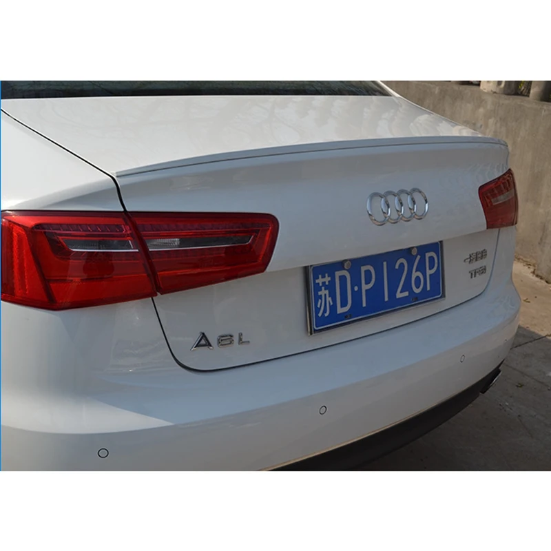 

A6 C7 Modified S6 Style ABS Plastic Unpainted Primer Rear Trunk Lip Spoiler for Audi A6 C7 2012 2013 2014 2015