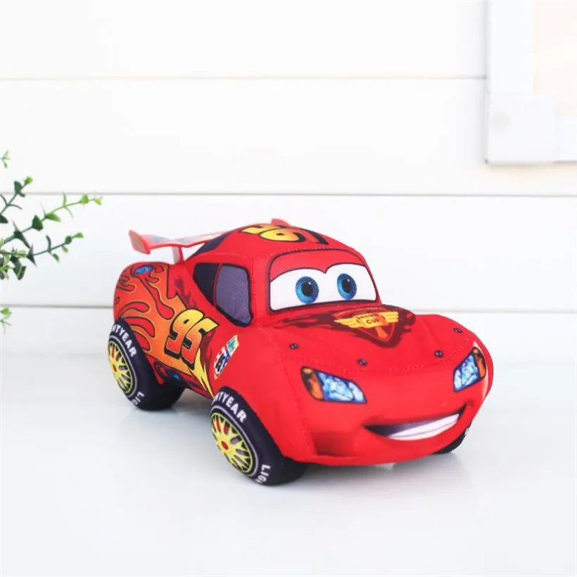 17-20 см disney Pixar Cars 3 Микки Маус Минни плюшевые игрушки куклы мягкие животные стежка Тигр Vigny Медведь Детские подарки на день рождения - Цвет: 17 CM Car