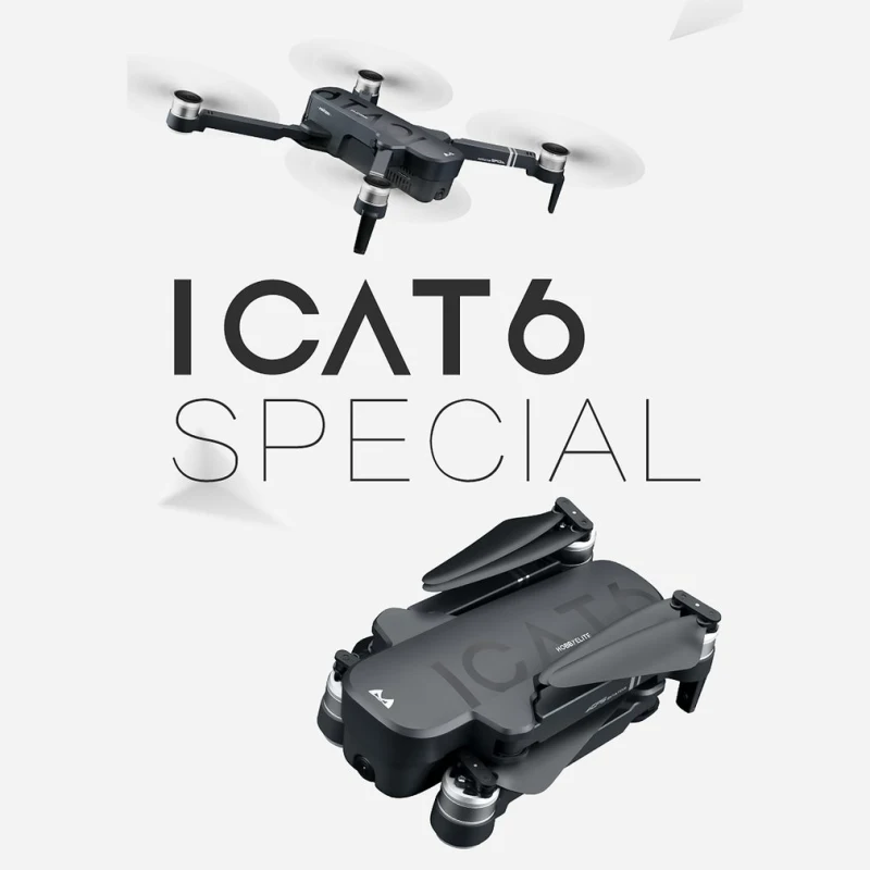 Gps Дрон ICAT6 бесщеточный двигатель Профессиональный Дрон с камерой HD 4K Дрон Квадрокоптер двойное позиционирование вертолет гоночный Дрон
