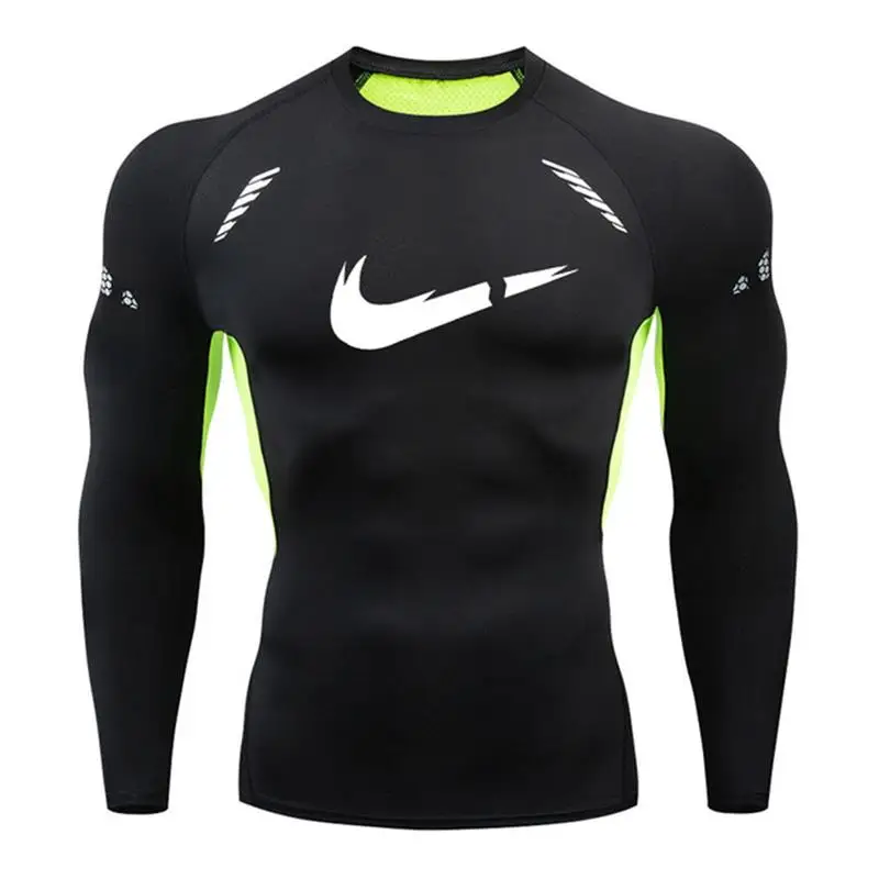 Мужская спортивная одежда для фитнеса и бега, компрессионная мужская смешанная Спортивная одежда для пробежек и тренировок - Цвет: 6
