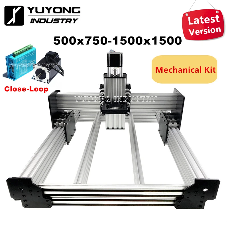US $427.50 WorkBee CNC Router Machine Kit WorkBee CNC Mechanical Kit With 4 Sets 12N22N3N Name23 Close Loop Stepper Motors And Drivers
