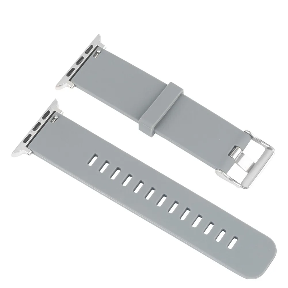 Силикона 38/42 мм, ремешок для наручных часов Apple Watch серии 1/2/3/4 практические Водонепроницаемость сменный ремешок для часов