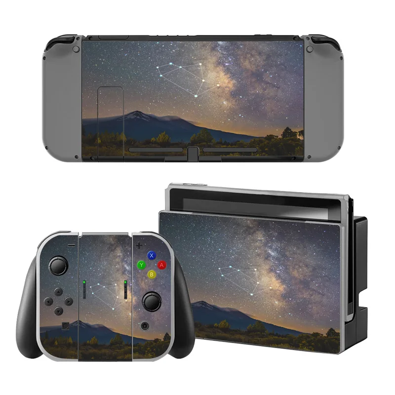 Белый Наклейка с кожицей для Nintendo Switch ДЛЯ NS Switch консоли контроллера геймпада Joy-con Обложка виниловая наклейка - Цвет: Белый