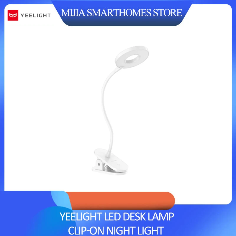 

Xiaomi Yeelight LED Desk Lamp Clip-On Night Light USB Rechargeable 5W 360 Degrees Adjustable Dimming Reading Lamp For Bedroom