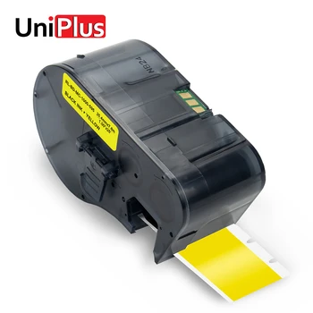 

UniPlus MC-1000-595-YL-BK Labeling Tapes Fit for Brady BMP51 BMP53 BMP41 Label Printer Vinyl Film Label Maker Chemical-Resistant