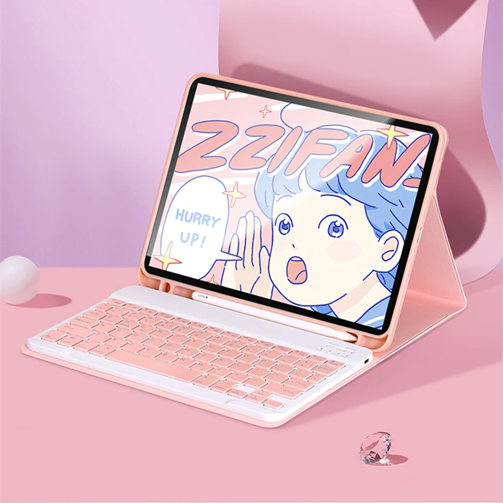Чехол для клавиатуры iPad 9 7 2017 2018 10 2 6 й чехол Bluetooth Air 1 3 Pro 5 11 клавиатуры|Чехлы