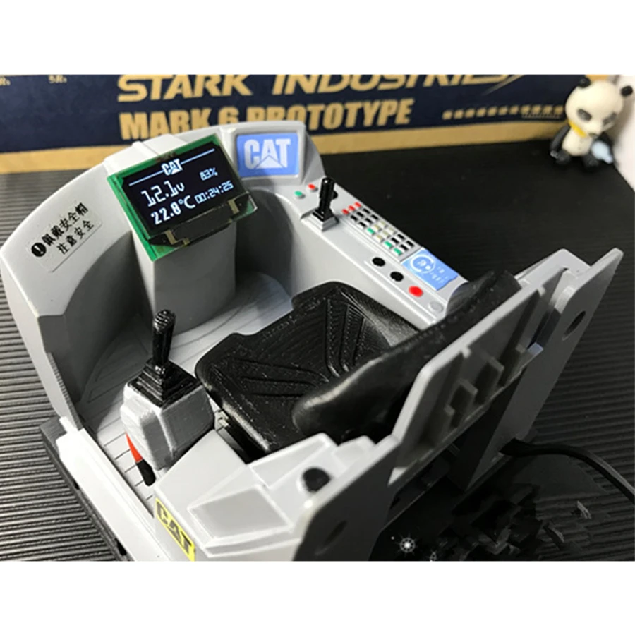 Rc Engineering механическая модель кабины внутренний экран метр наборы для 1/12 Масштаб дистанционного управления игрушки гидравлический экскаватор кошка VOLVO