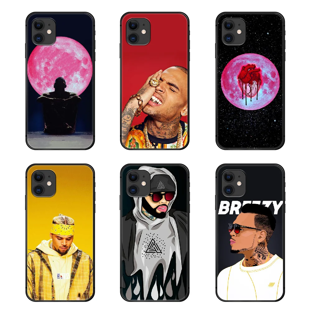 Чехол для телефона с изображением Криса коричневого Breezy чехол iphone 5 5s se 2 6 6s 7 8 plus X