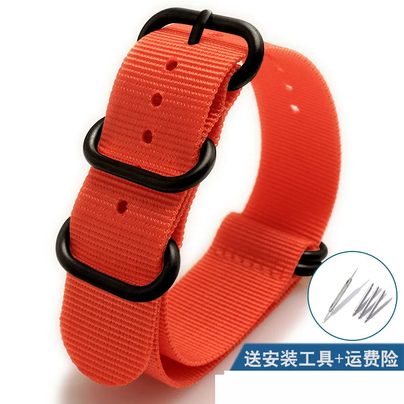 Nylon Sport Fashion Watch Strap - Durable, Hand-Sewn Bracelet