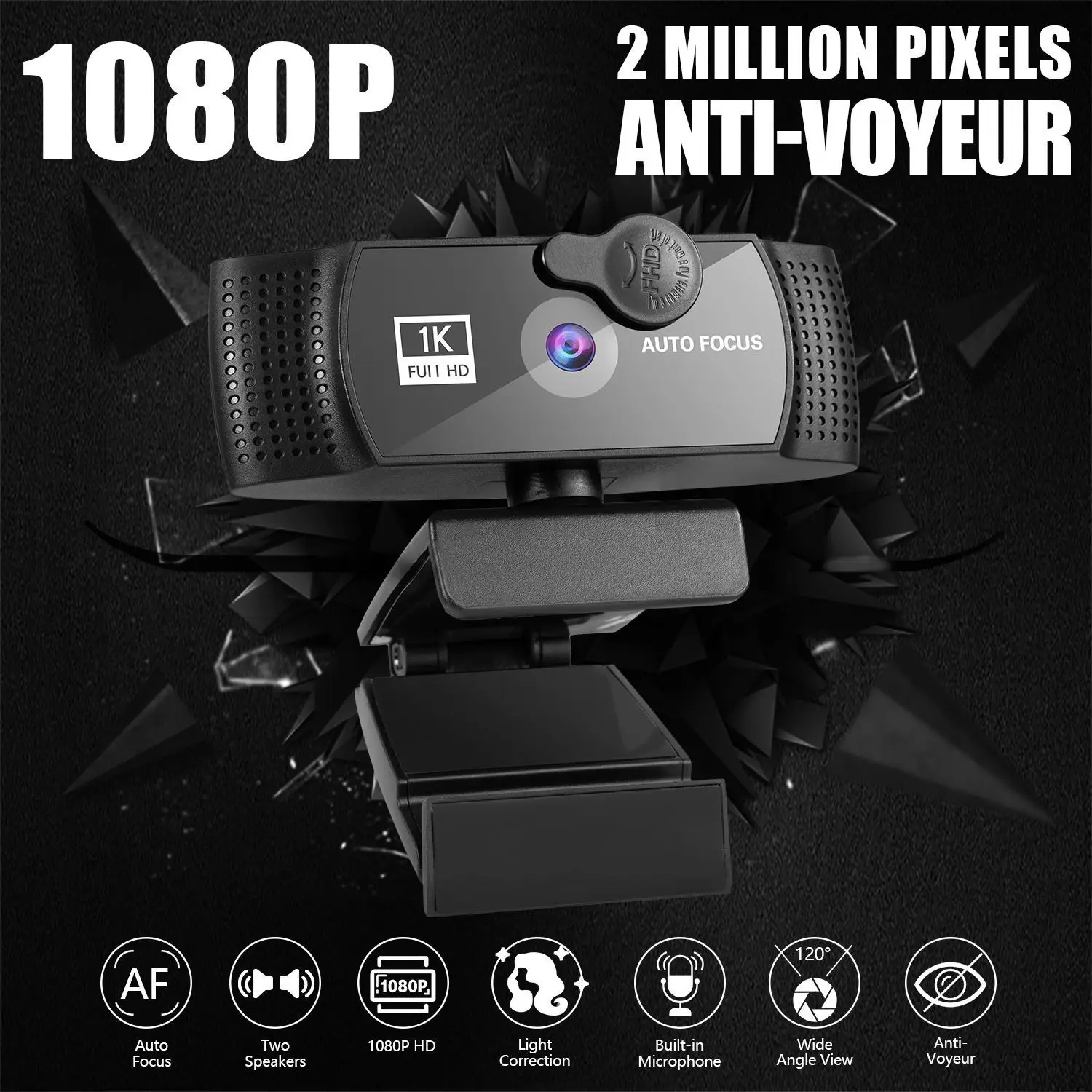 plugue USB, foco automático, mini câmera, webcam