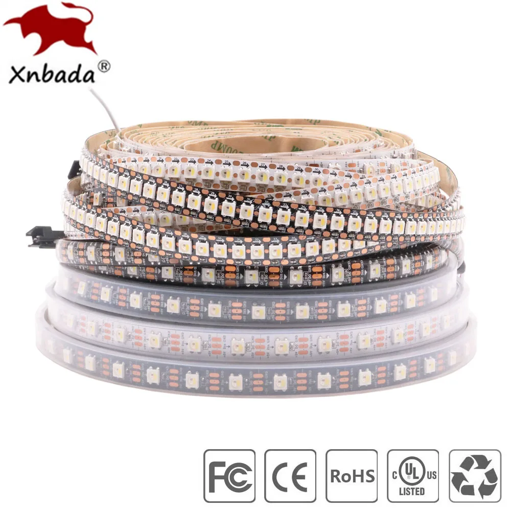 

SK6812 RGBW Led Strip Light 4 IN 1 Similar WS2812B 30 60 144 LEDs/m Individual Addressable RGBWW Led Lights IP30 65 67 DC5V