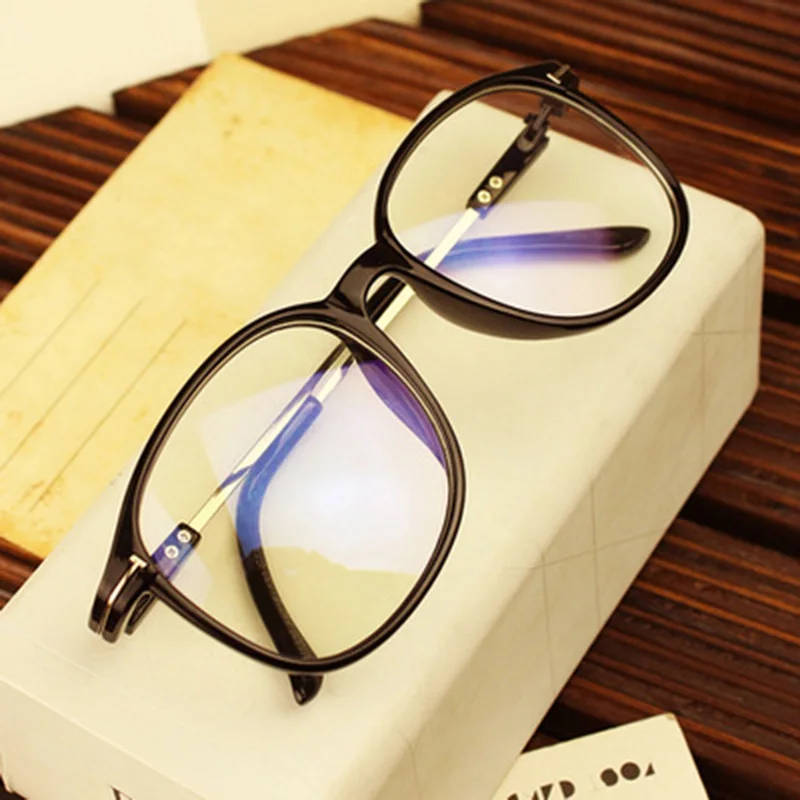 Металлическая оправа близорукость отделка очки Оптические близорукие очки-оверсайз черные прозрачные Рецептурные очки