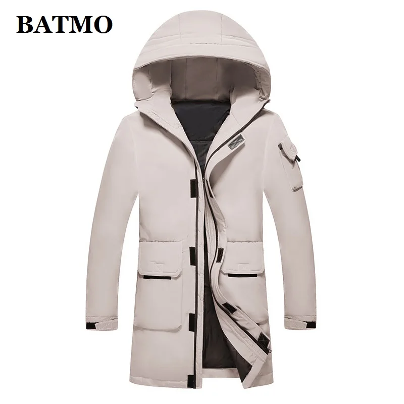 rab down jacket BATMO 2019 new arrival winter white duck down hooded jackets men,men's winter warm hooded jackets,plus-size  1985 long puffa coat