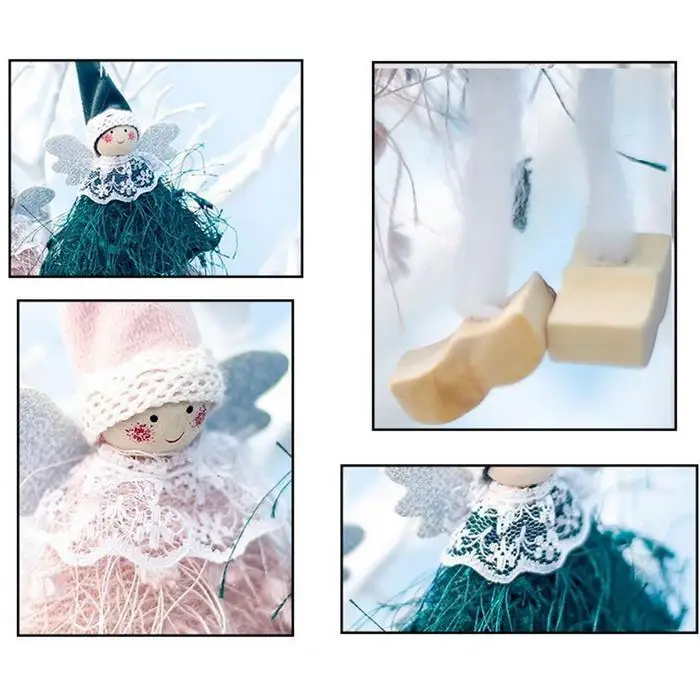 Креативная маленькая кукольная Рождественская елка, висящая синяя/темно-зеленая/серая/Розовая/красная/белая подвеска, Рождественский Декор, рождественские вечерние подарки