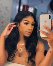 Extensiones de cabello humano con ondas corporales, cierre de encaje, cabello brasileño Remy, ondulado, 3/4 mechones con cierre, extensión de 30 pulgadas