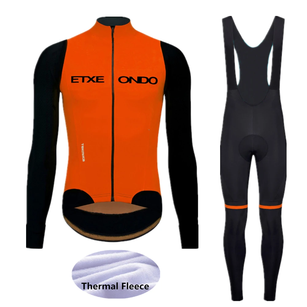 Cycling Set Зима Etxeond Велоспорт Джерси набор MTB велосипедная одежда Ropa Ciclismo термо флисовая велосипедная одежда мужская длинная одежда для велоспорта 292 - Цвет: Cycling Set