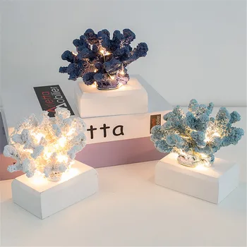 

Mediterranean Simulation Coral Decoration Desk Home Decoration Living Room Decoration Miniature Garden Decoration Accessories