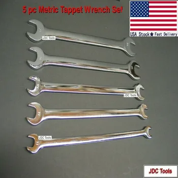 

Craftsman 5 pc METRIC Polished Tappet Wrench Set Tools Wrenches MM Thin Open End
