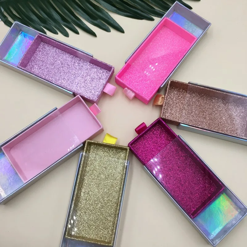 New Glitter Eyelash Packaging 10pcs/lot Empty Lash Box for Long False Eyelashes New Glitter Eyelash Packaging 10pcs/lot Empty Lash Box for Long False Eyelashes