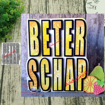 

Metal Cutting Dies beter schap letter Stencils For DIY Scrapbooking Paper Wedding Cards Die Cuts Photo Album
