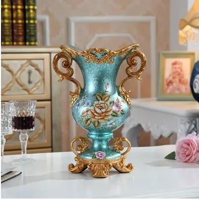 style 4 Европейская Современная ваза с двумя ручками, домашний офисный Декор на стол, свадебное Рождественское украшение, красивый подарок на день рождения - Цвет: style 4