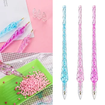 

1pc Point Drill Crystal Pens Diamond Painting Pen Diy Cross Stitch Embroidery Crafts Household Sewing Diamond Painting Tool