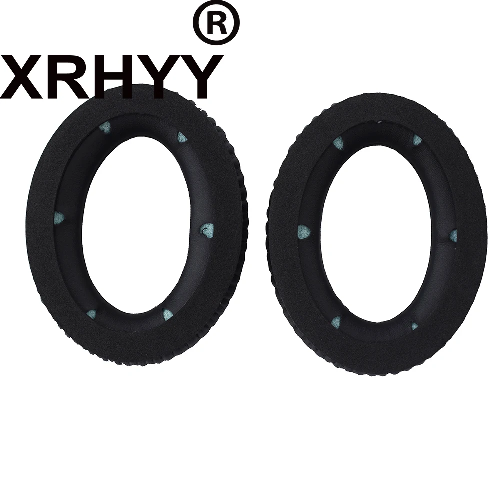 XRHYY 1 пара черные кожаные сменные амбушюры подушки Чехол для kingston HyperX Cloud Revolver S игровая гарнитура