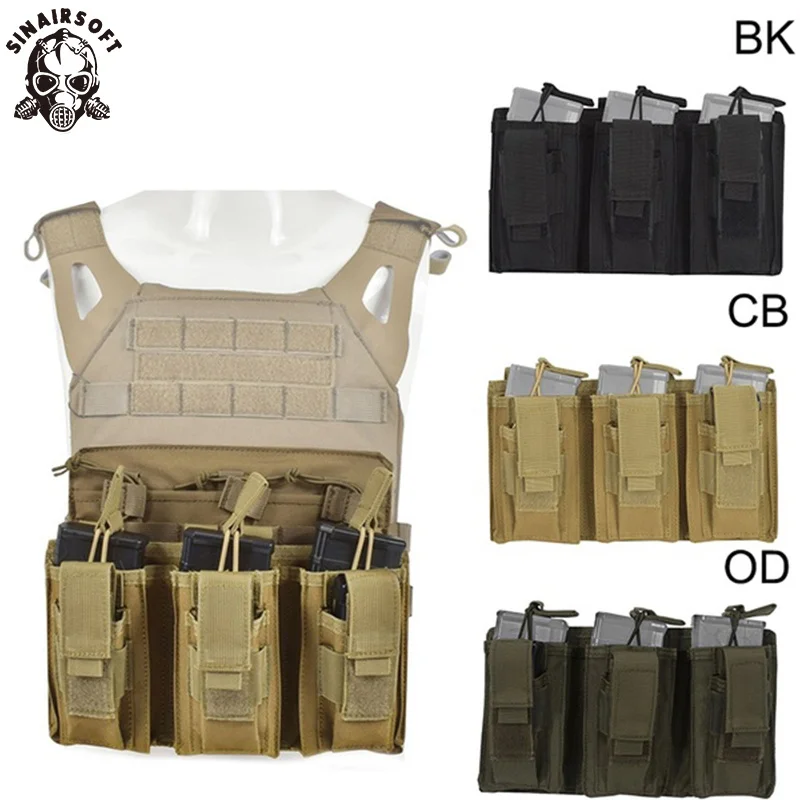 SINAIRSOFT тактическая нейлоновая сумка для охоты с системой Молле тройная 223/5 56 мм