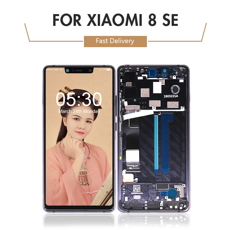 Для Xiaomi mi 8 SE ЖК-дисплей с сенсорным экраном дигитайзер в сборе с рамкой для Xiao mi 8 SE дисплей прошедший тестирование