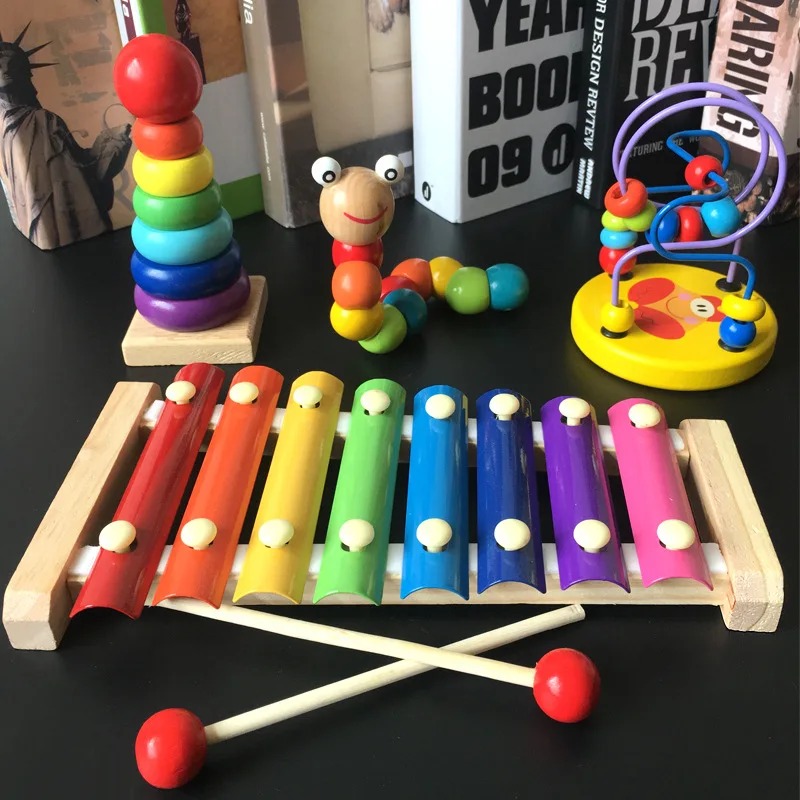 

Infants Aged 1-2 Years Kids Bead-stringing Toy Toy Baby Girls Educational Force BOY'S 3-6 a Year of Age Toy Worm Toy