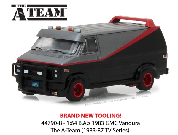 Greenlight-1/64 1983 gmc vandura a-チームの映画コレクション