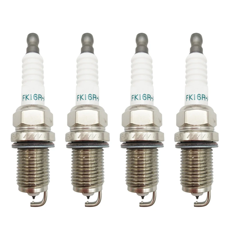 4 Pcs 9091901265 Fk16ra8 Dual Iridium Spark Plug For Toyota Yaris