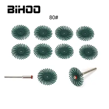 

10Pcs 1" Radial Bristle Disc Kit Abrasive Brush 1/8" for Jewelry Metal Polishing Rotary Tool Accessories