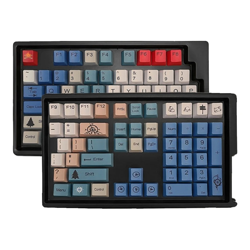 

H7JA колпачки для клавиш PBT стандартная сублимационная печать технология колпачок для клавиш 108 клавиш/комплект OEM профиль для механической клавиатуры cherry MX Switch