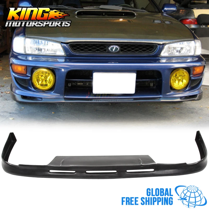 Подходит для 97-01 SUBARU IMPREZA WRX передний бампер LIP P1 STYLE PU Global БЕСПЛАТНАЯ доставка по