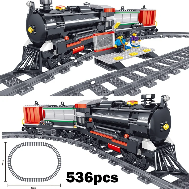 

Technic City Classic Passenger Train Sets With Rail Building Blocks Bricks Model Technical Vehicle compatible legoinglys Toys