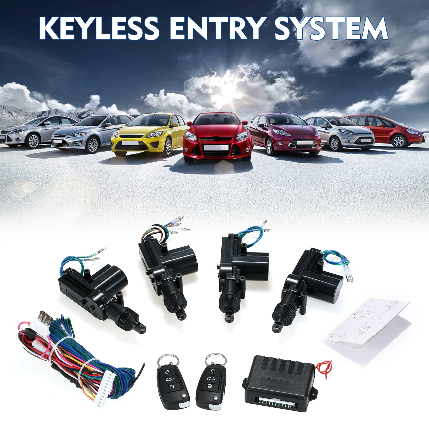 12v Car Central Lock Universal Automoblie Keyless Entry System Car