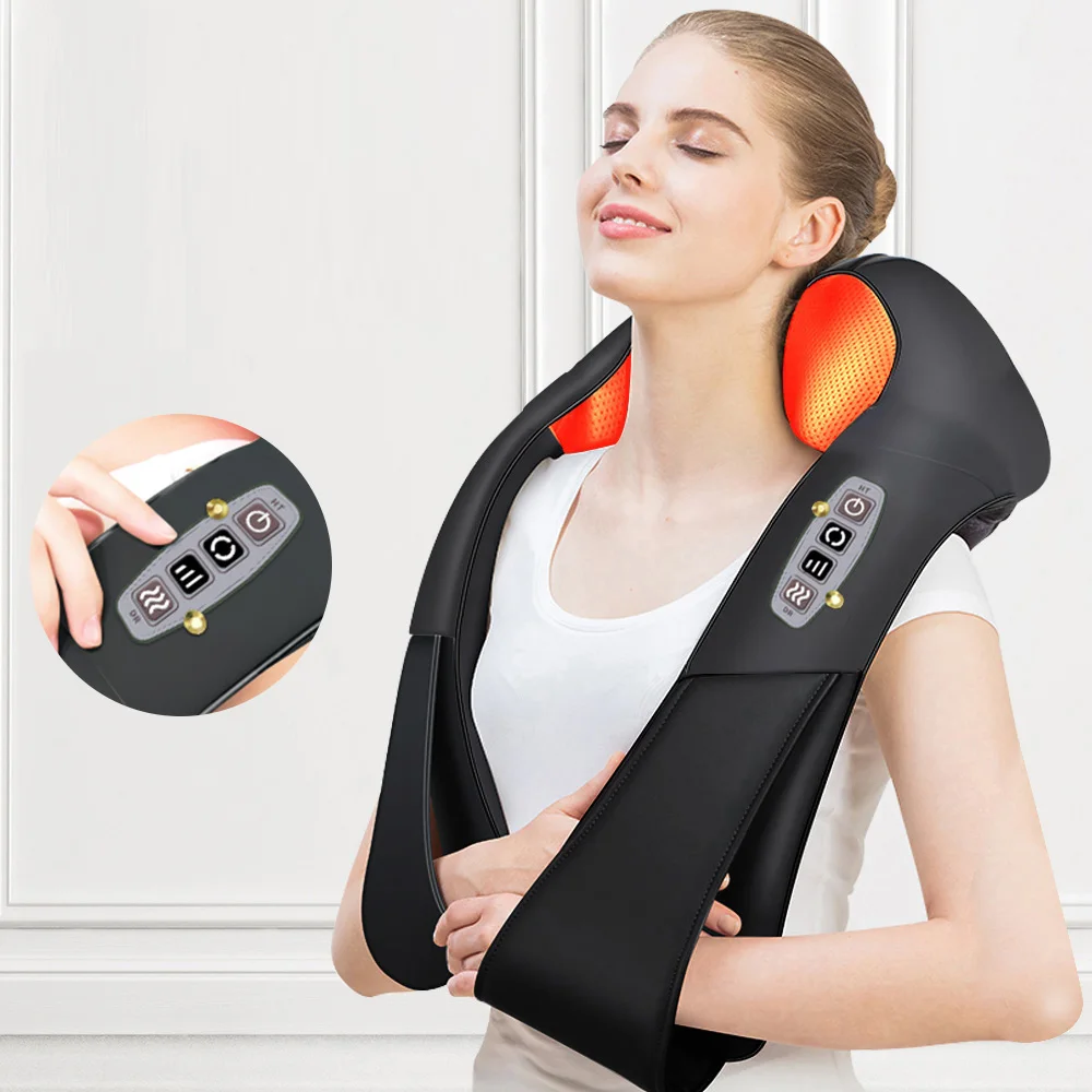 

Home Car Electric Massager U Shape Shiatsu Cervical Back and Neck Massager Multifunctional Infrared Heated Massage Relax Machine