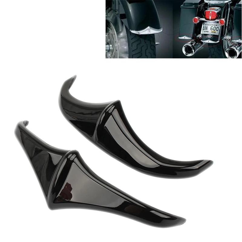 Черный чехол для мотоциклетного переднего/заднего крыла с отделкой Harley Street Glides