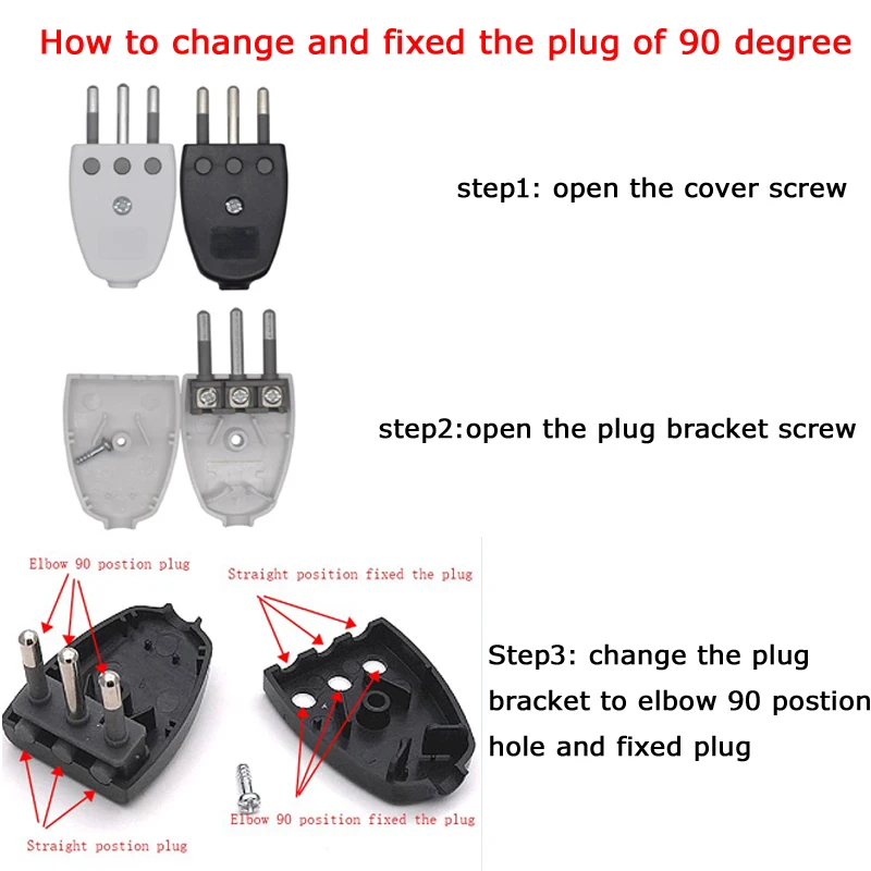 Power Plug Adapter Multi-function Removable 90 angle EU Convert Plug Type L 10A plug adapter,electrical socket,power socket,power plug adapter
