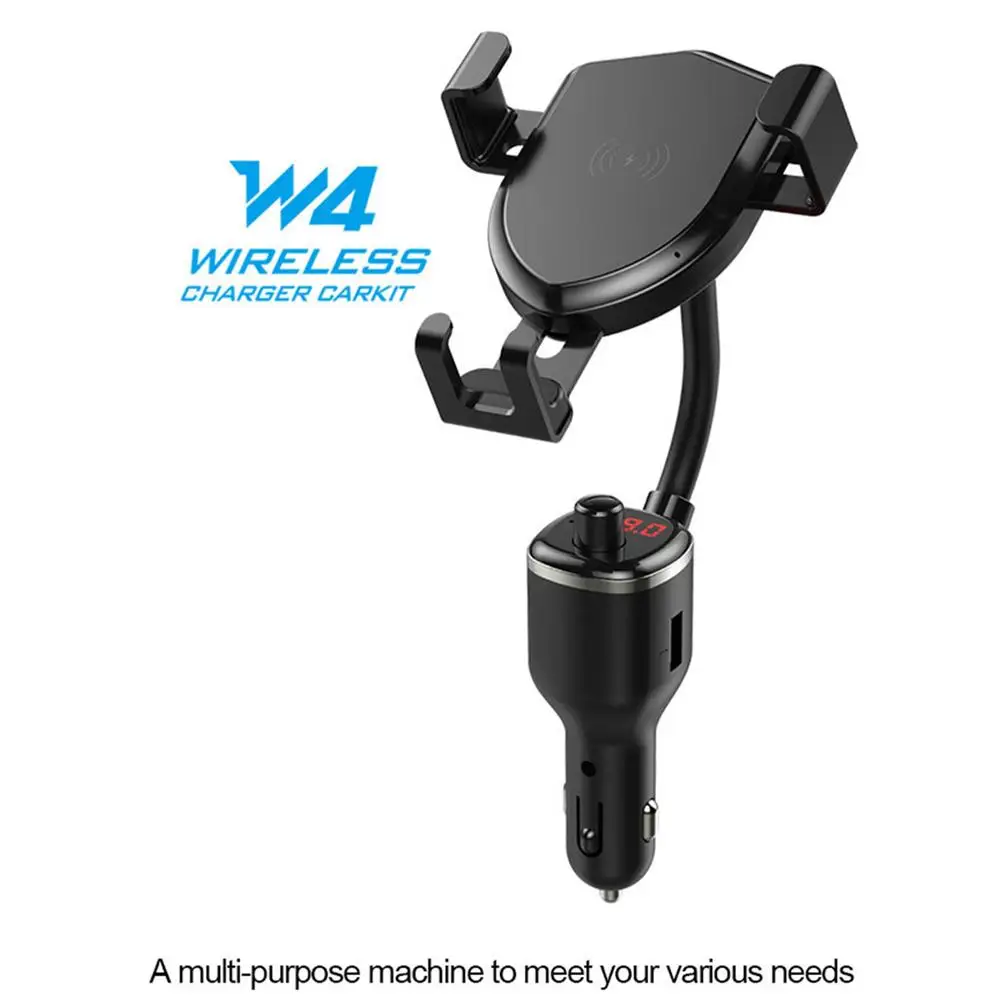 NEW HOT SALE Bluetooth 5.0 EDR Car Wireless Charge With Holder MP3 Player FM Transmitter Dual USB Charger 5V 2.4A 5