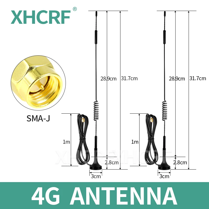 2Pcs 4G Wifi Antenna 3G Gsm Lte Router Magnetico Antenna Internet Per La Comunicazione Sma Maschio Omni Antena Antenna Tx4G-Xpl-300