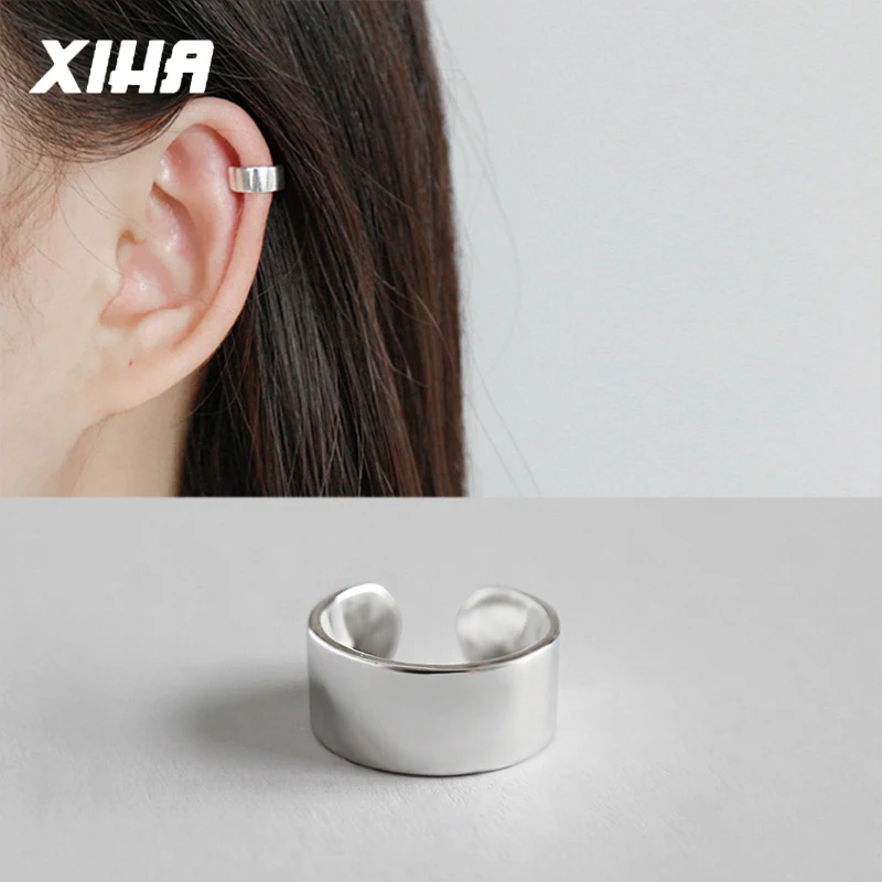 

XIHA Clip Earrings without Piercing for Women Simple U Shaped Ear Cartilage Earring Earcuff Korean Fashion Style Minimal Jewelry