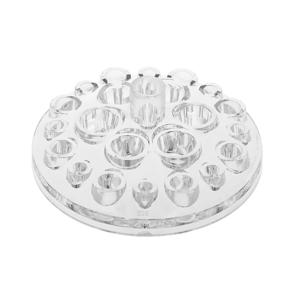 

4pcs Transparent Tattoo Machine Pen Holder Stand Ink Cup Pigment Bracket Cap Rack for Permanent Makeup Eyebrow Lips Cap Holder