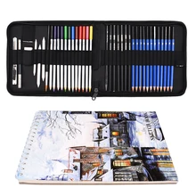 41 шт. набор карандашей для рисования карандаши для рисования акварельные карандаши премиум товары для рукоделия с чехол для переноски книга для рисования для детей начинающих