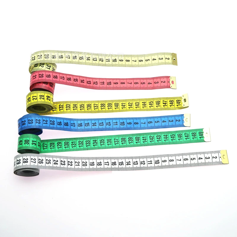 

10PCS 150CM Body Measuring Ruler Sewing Tailor Tape Measure Mini Soft Flat Ruler Centimeter Meter Sewing Measuring Tape