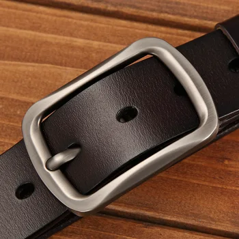 

Men's fashion belt leather men's high-end belt men's belt new retro casual denim pin buckle men's belt high quality chain belt